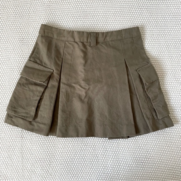 ZARA - Cargo Army Green Skirt - Picture 6 of 7